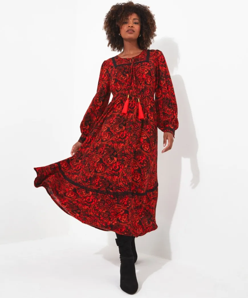 autumn_vibes_paisley_dres_0.webp Dresses<Joe Browns Autumn Vibes Paisley Dress