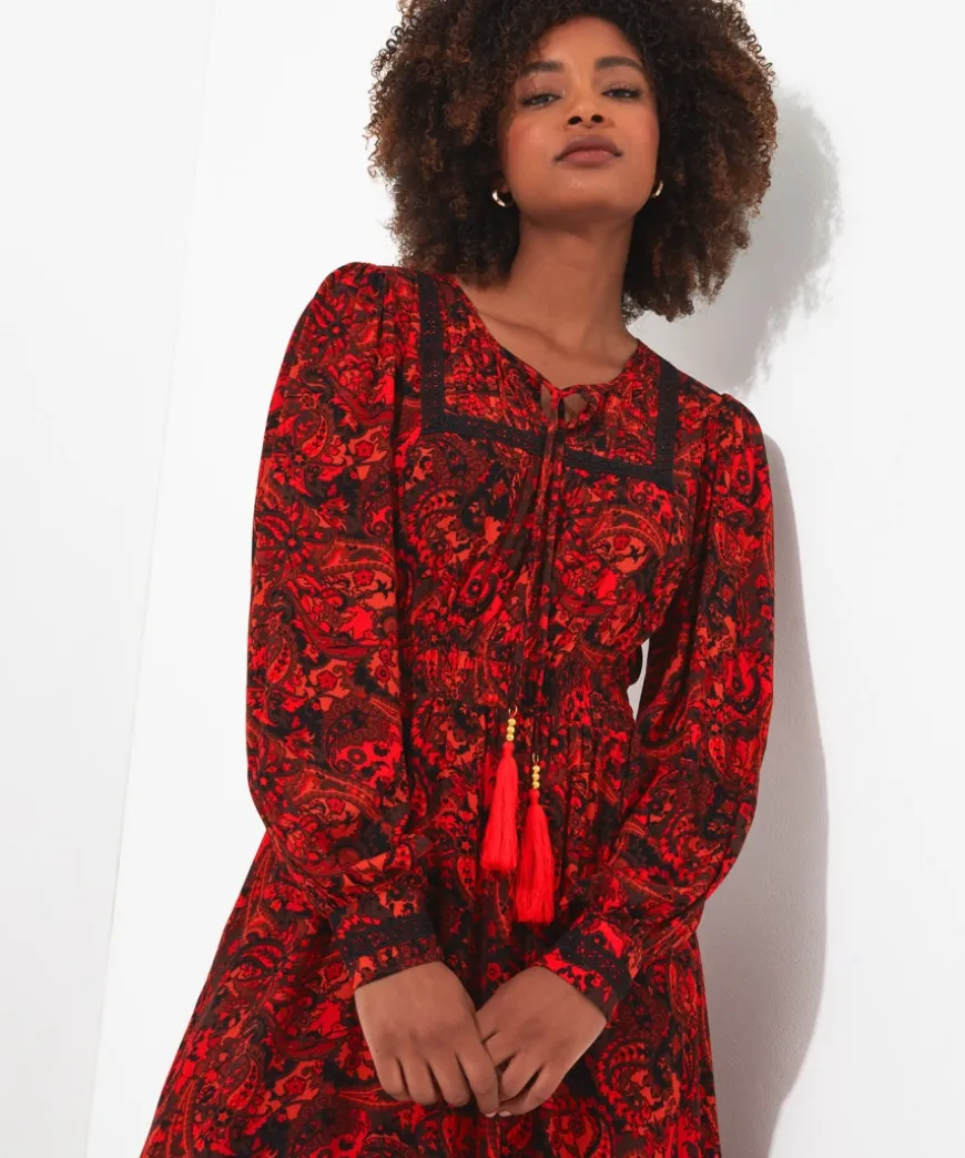 autumn_vibes_paisley_dres_3.webp Dresses<Joe Browns Autumn Vibes Paisley Dress
