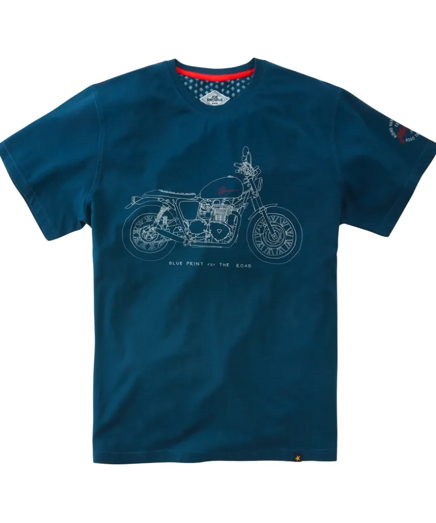 blue_print_of_the_road_te_1.webp T-Shirts & Tops<Joe Browns Blue Print Of The Road Tee