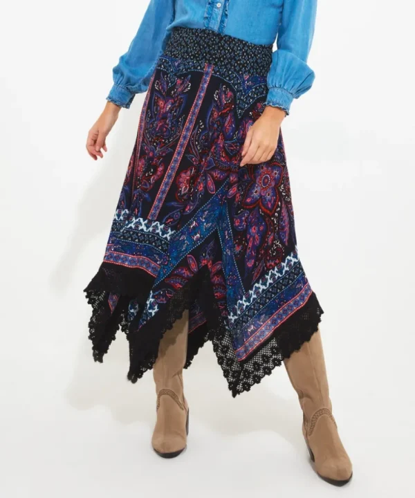 Skirts<Joe Browns Boho Babe Hanky Hem Skirt