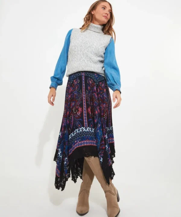 Skirts<Joe Browns Boho Babe Hanky Hem Skirt