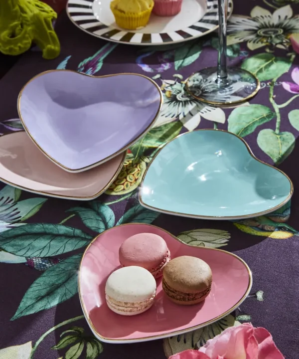Tableware & Dining<Joe Browns Bombay Duck Cute Heart Set Of Plates