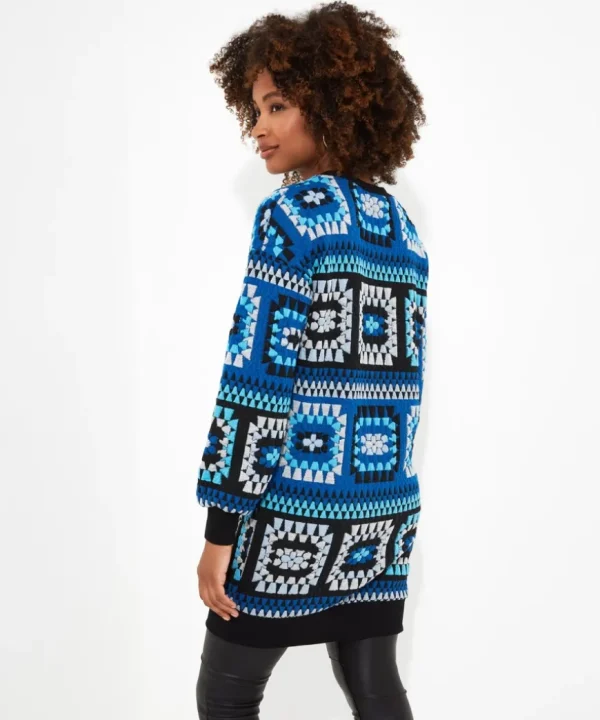 Tops& Tunics & Shirts<Joe Browns Crochet Effect Sweat Tunic Dress