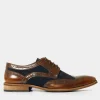 Boots& Shoes & Trainers<Joe Browns Dapper High Shine Leather And Suede Brogues