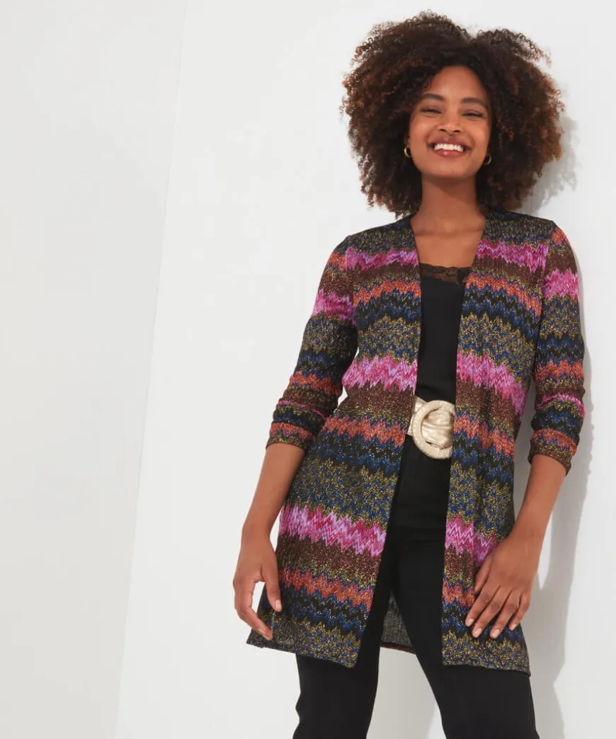 dazzling_jersey_cardigan_0.webp Tops& Tunics & Shirts<Joe Browns Dazzling Jersey Cardigan