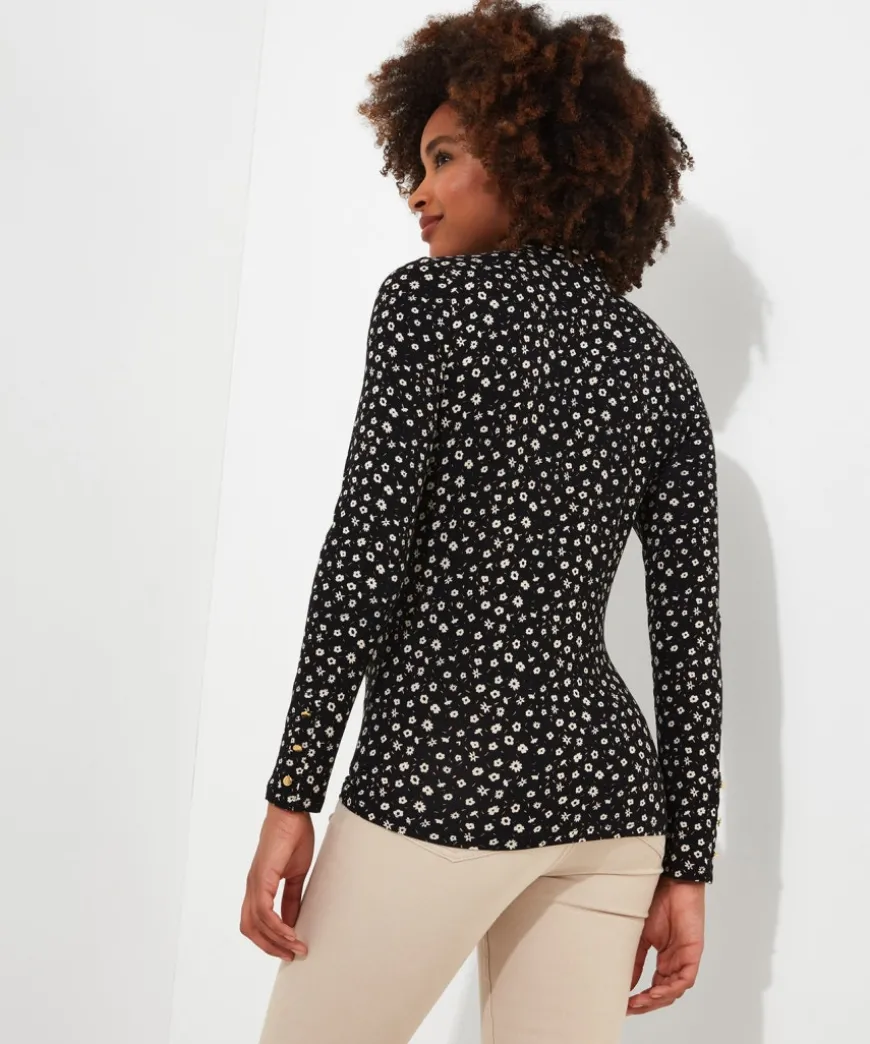 ditsy_floral_roll_neck_4.webp Tops& Tunics & Shirts<Joe Browns Ditsy Floral Roll Neck