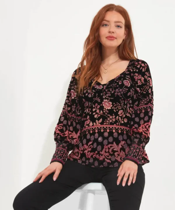 Tops& Tunics & Shirts<Joe Browns Dramatically Different Devore Top