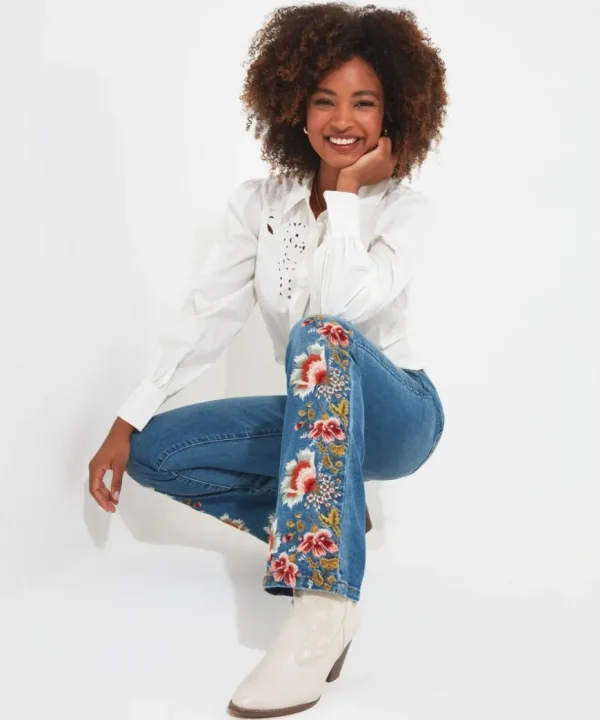 Jeans & Trousers<Joe Browns Emma Embroidered Jeans