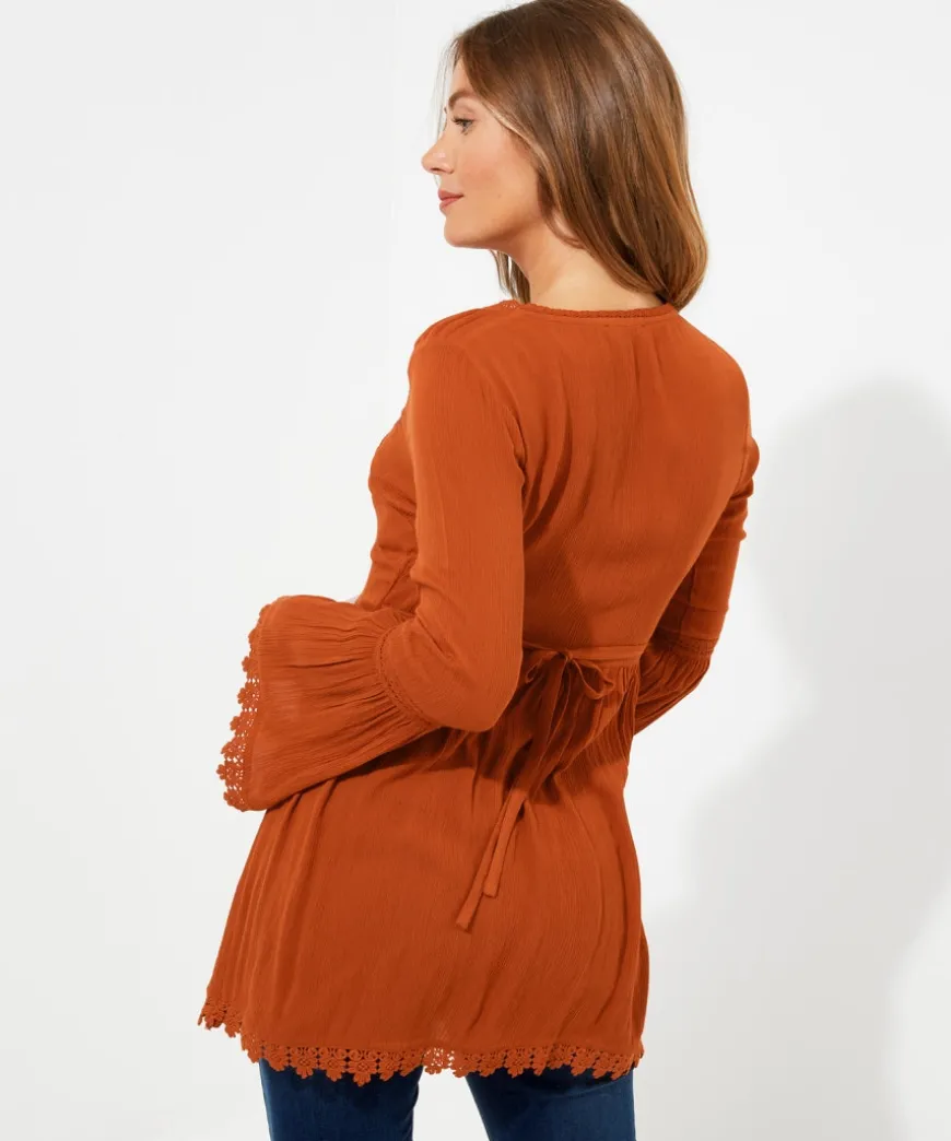 ever_so_pretty_embroidere_3.webp Tops& Tunics & Shirts<Joe Browns Ever So Pretty Embroidered Tunic Top