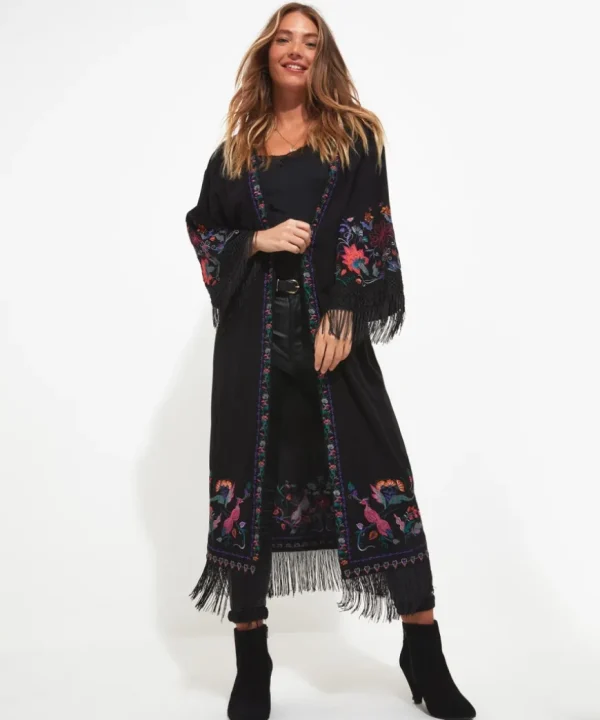 Tops& Tunics & Shirts<Joe Browns Exquisite Embroidered Kimono
