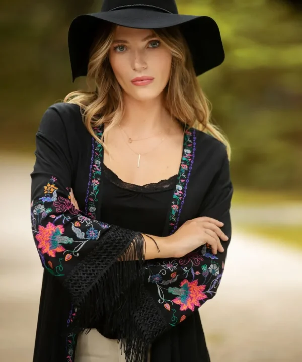 Tops& Tunics & Shirts<Joe Browns Exquisite Embroidered Kimono