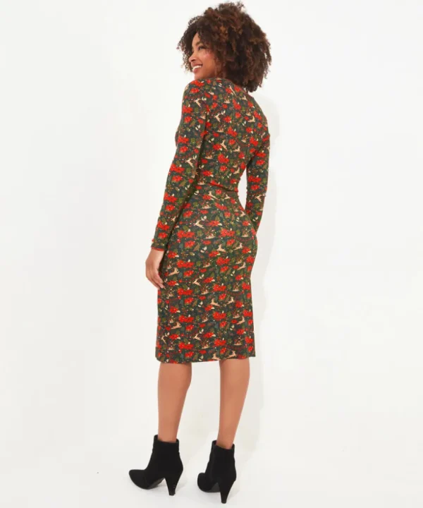 Dresses<Joe Browns Fabulously Festive Wrap Dress