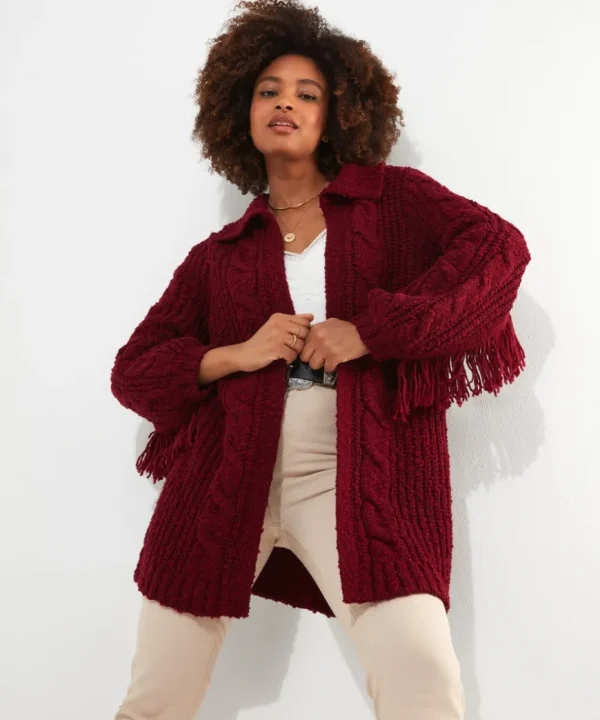 Knitwear & Cardigans<Joe Browns Fabulously Fringed Cardigan