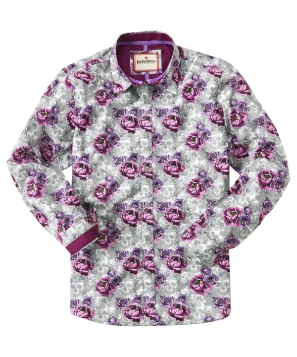 Shirts<Joe Browns Faded Floral Skull Shirt