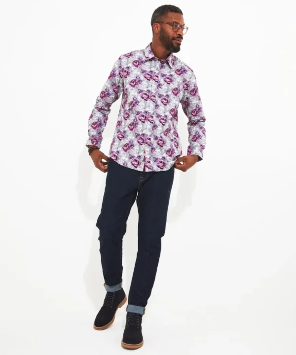 Shirts<Joe Browns Faded Floral Skull Shirt