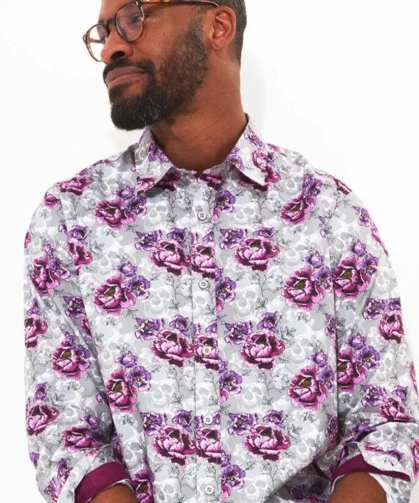 Shirts<Joe Browns Faded Floral Skull Shirt