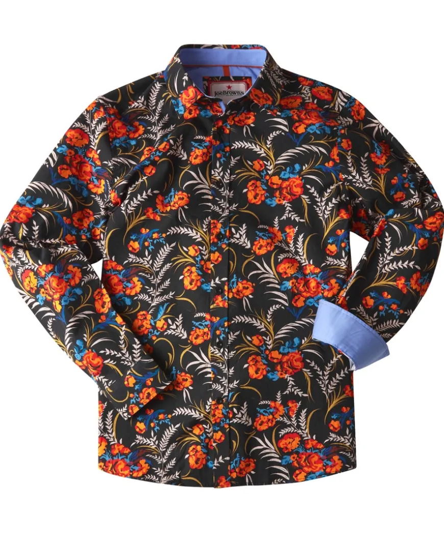 fiery_fun_floral_shirt_1.webp Shirts<Joe Browns Fiery Fun Floral Shirt