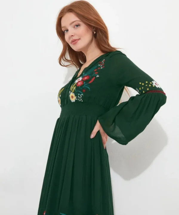 Dresses<Joe Browns Folky Floral Embroidered Dress