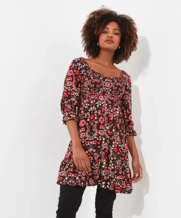 Tops& Tunics & Shirts<Joe Browns Folky Floral Tunic Dress
