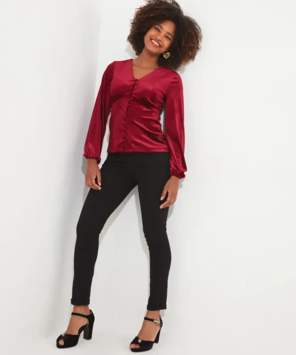 Tops& Tunics & Shirts<Joe Browns Gorgeous Velour Button Top