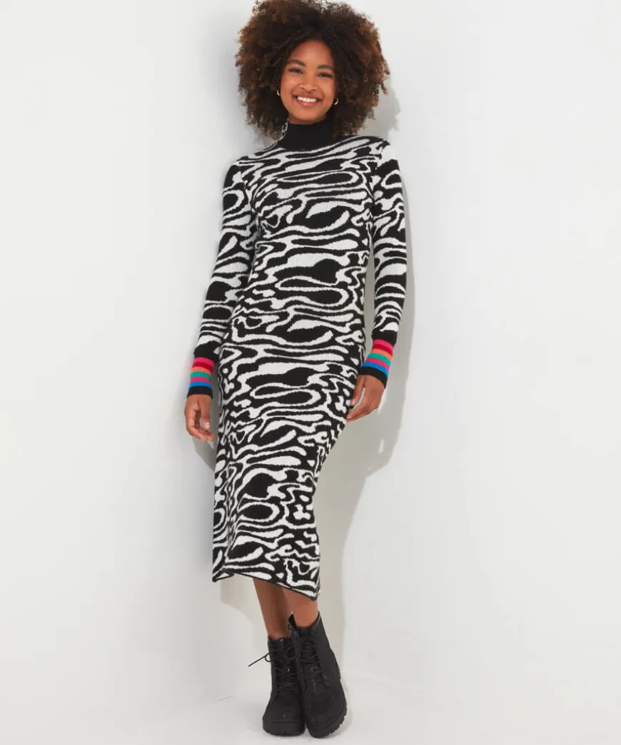 in_a_swirl_jumper_dress_0.webp Knitwear & Cardigans<Joe Browns In A Swirl Jumper Dress