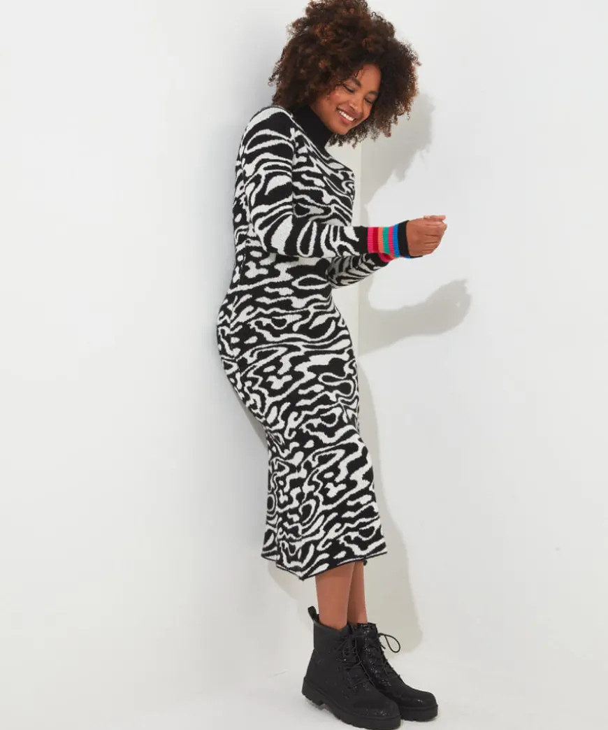in_a_swirl_jumper_dress_4.webp Knitwear & Cardigans<Joe Browns In A Swirl Jumper Dress