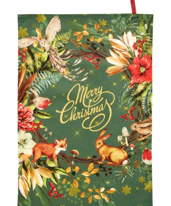 Gifts<Joe Browns Jolly Forest Christmas Teatowels