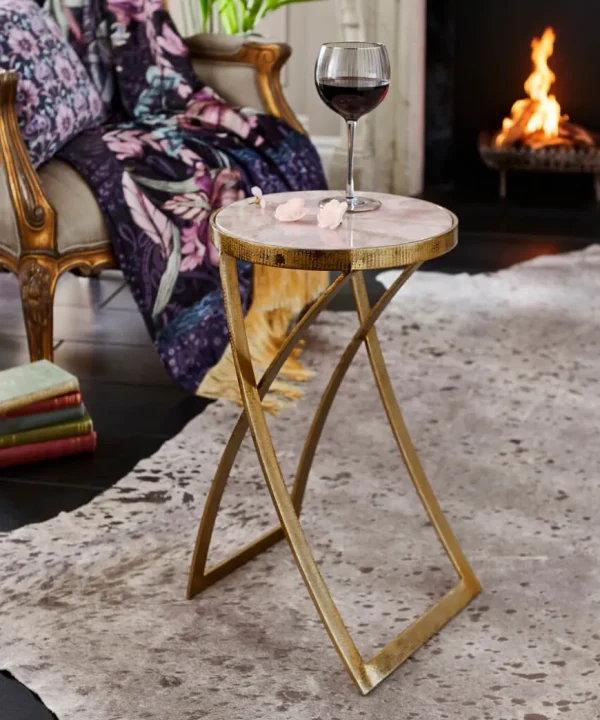 Nouveau Reflections<Joe Browns Nouveau Agate Top Martini Table