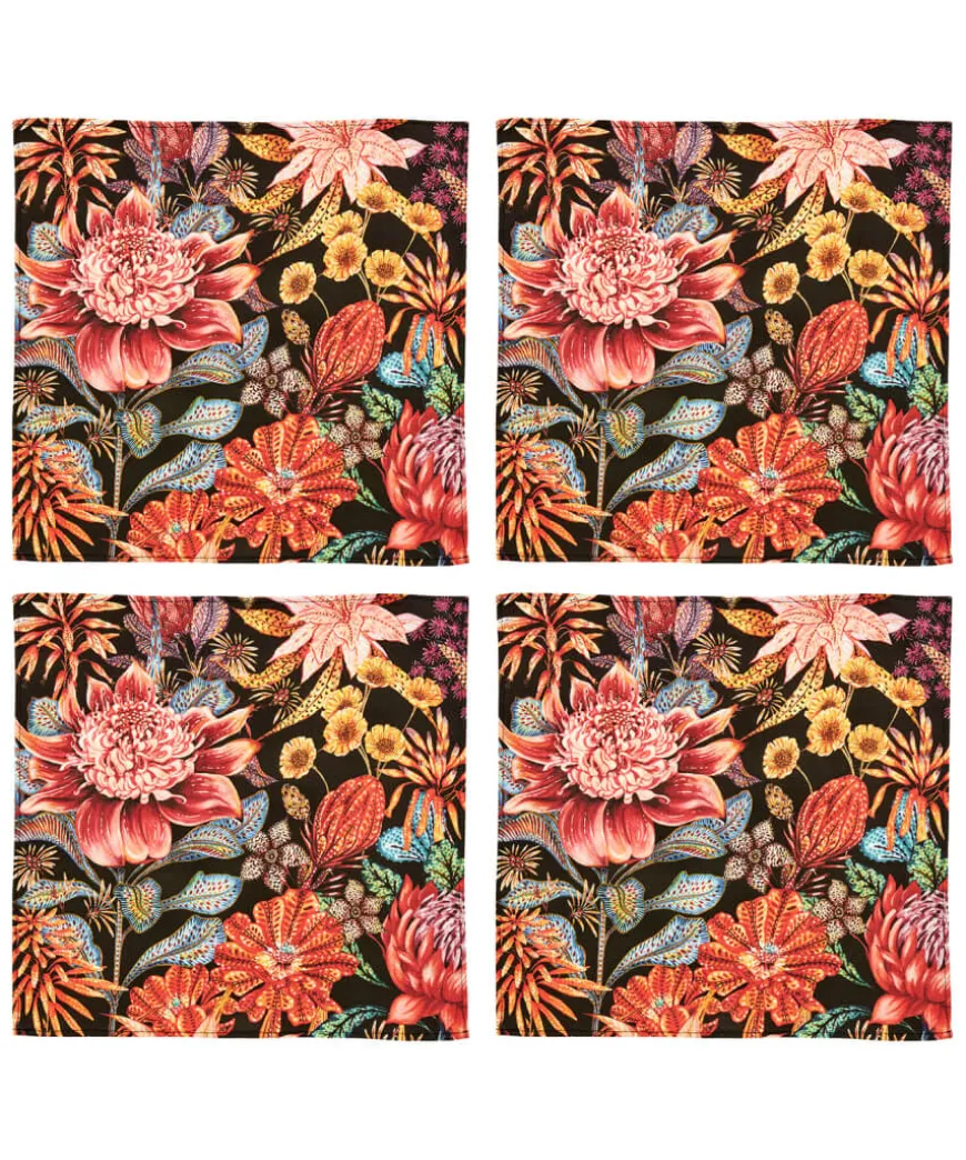 pack_of__fantastically_fl_1.webp Tableware & Dining<Joe Browns Pack Of 4 Fantastically Floral Cotton Napkins