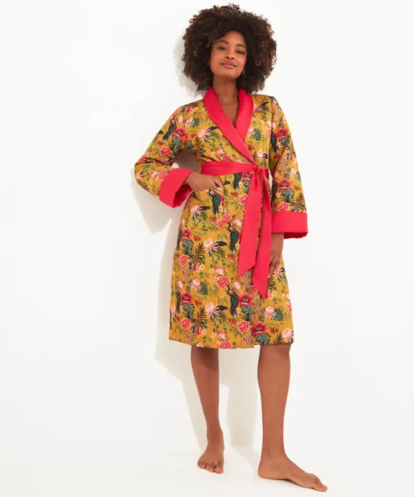 Gifts<Joe Browns Peacock Print Dressing Gown