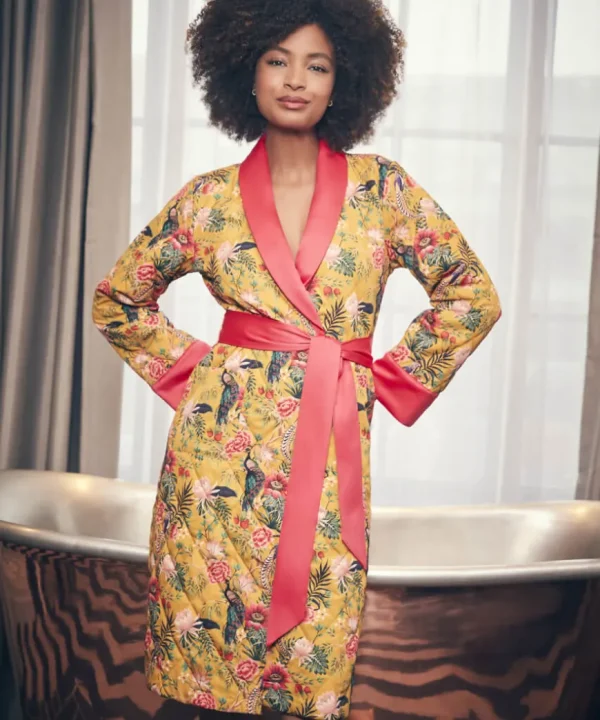 Gifts<Joe Browns Peacock Print Dressing Gown