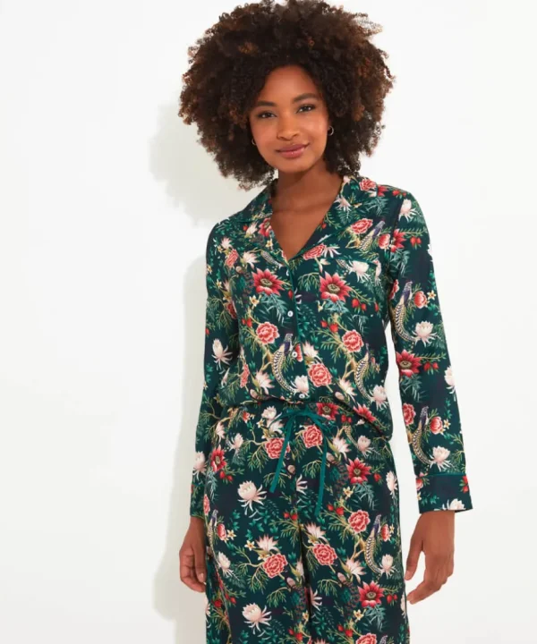 Gifts<Joe Browns Peacock Print Pyjama Top