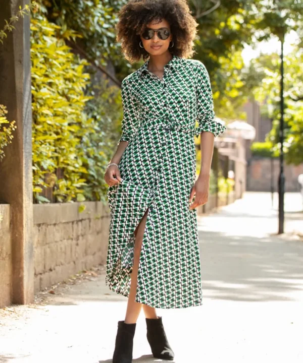 Dresses<Joe Browns Rita Geo Print Shirt Dress