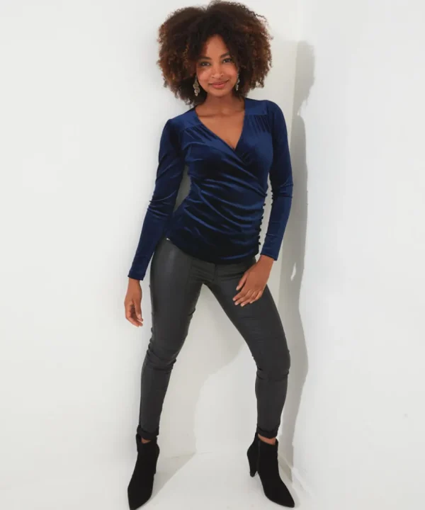Tops& Tunics & Shirts<Joe Browns Roxanna Wrap Velour Top