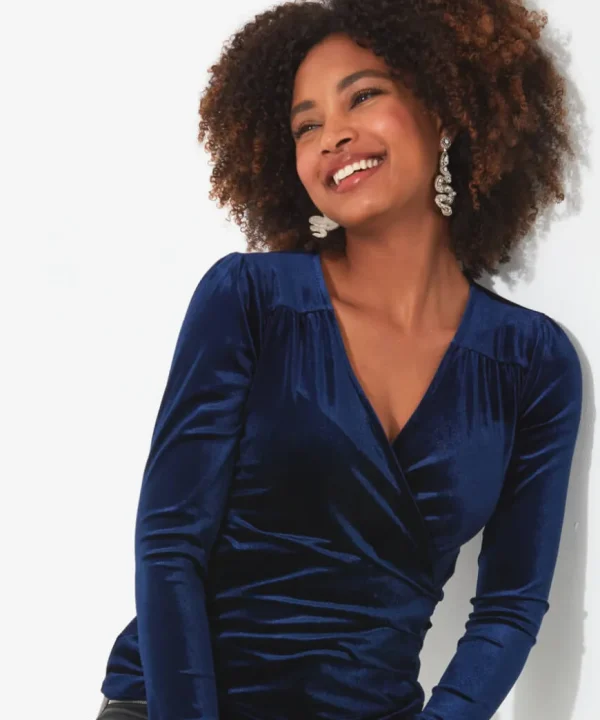 Tops& Tunics & Shirts<Joe Browns Roxanna Wrap Velour Top