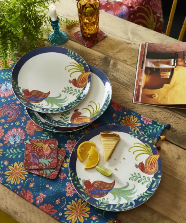 Tableware & Dining<Joe Browns Set Of 4 Folk Floral Dinner Plates