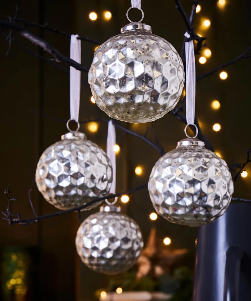 set_of__honeycomb_christm_0.webp Gifts<Joe Browns Set Of 4 Honeycomb Christmas Baubles
