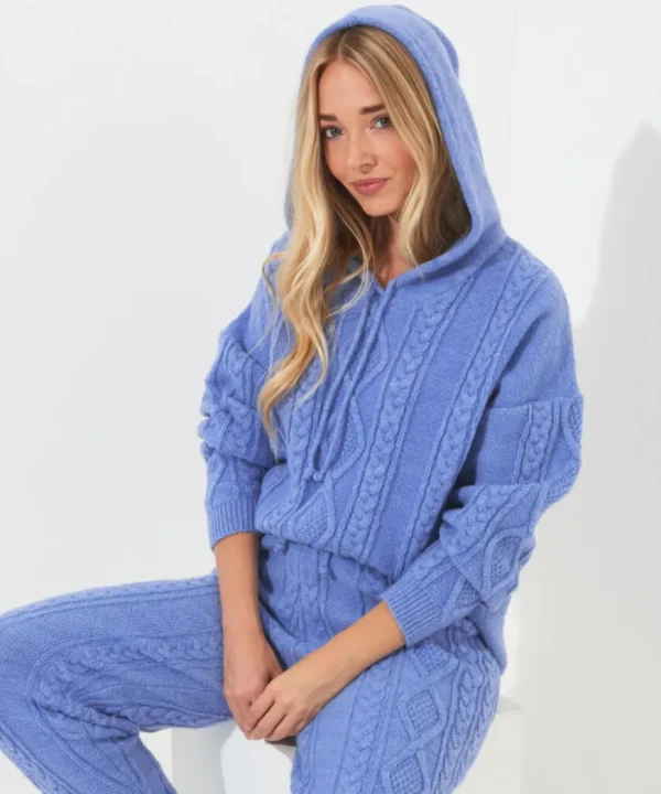 Tops& Tunics & Shirts<Joe Browns Sloe Joes Cable Knit Hoody