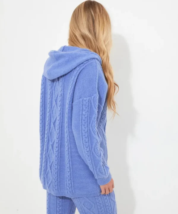 Tops& Tunics & Shirts<Joe Browns Sloe Joes Cable Knit Hoody