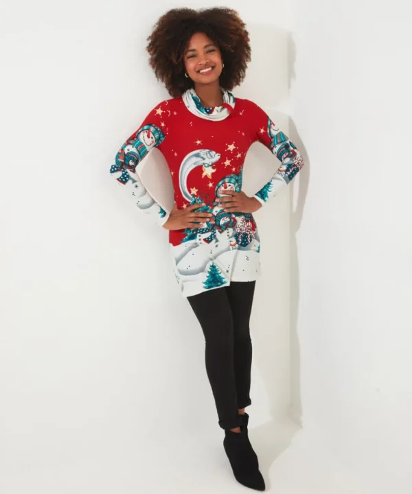 Tops& Tunics & Shirts<Joe Browns Snowy Scene Tunic