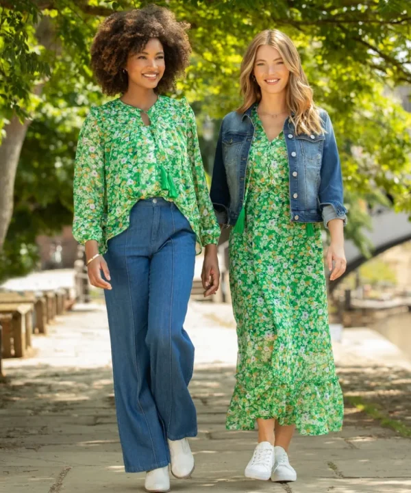 Tops& Tunics & Shirts<Joe Browns Spring Greens Top
