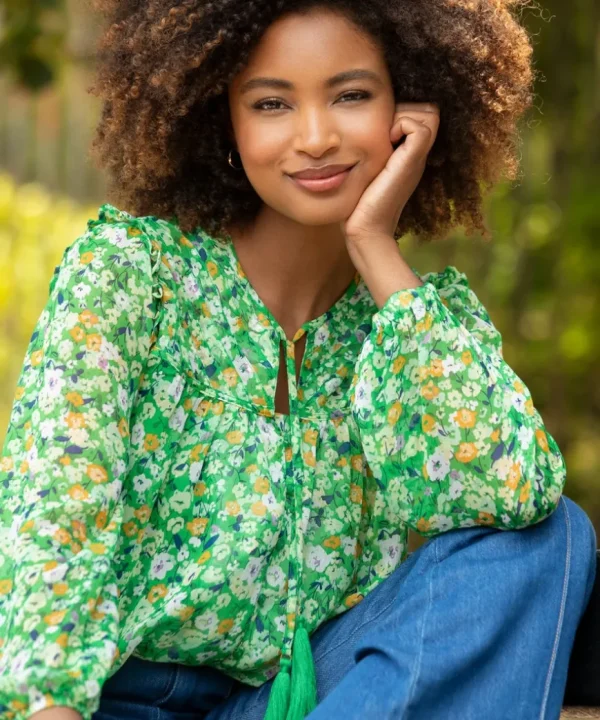 Tops& Tunics & Shirts<Joe Browns Spring Greens Top