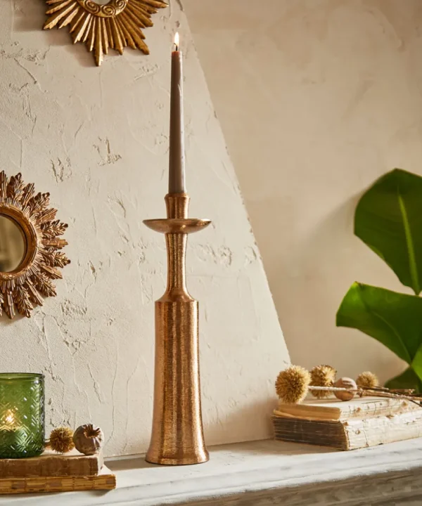 Gifts<Joe Browns Top Hat Textured Bronze Candle Holder