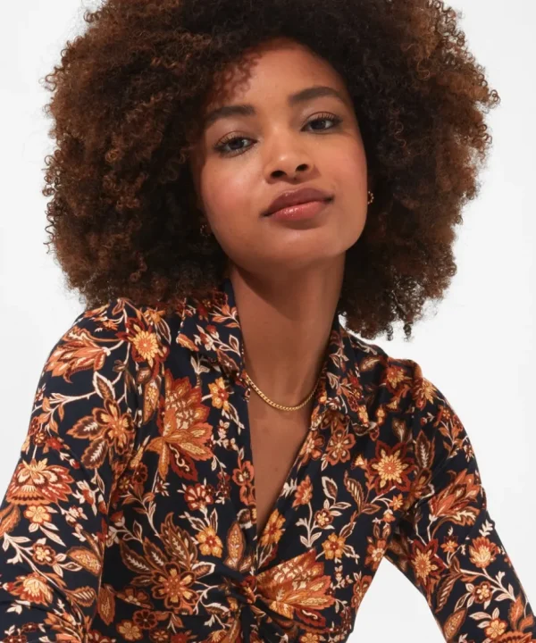 Tops& Tunics & Shirts<Joe Browns Twist Front Printed Jersey Top