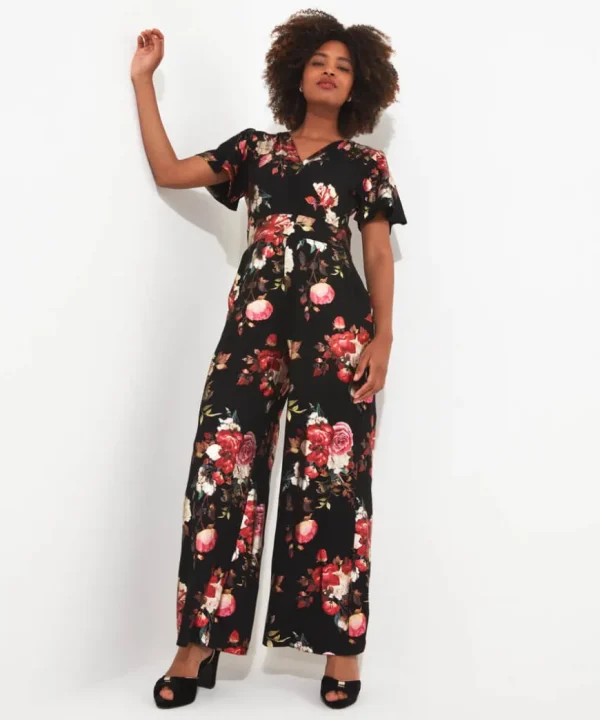 Jeans & Trousers<Joe Browns Veleta Velour Jumpsuit