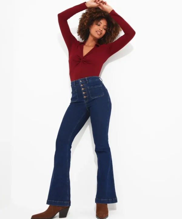 Jeans & Trousers<Joe Browns Vintage Valerie Flared Jeans